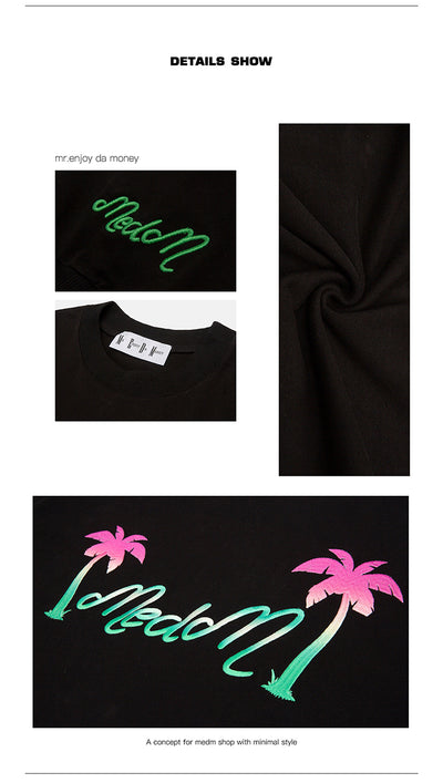 Playera a Juego para Parejas con Bordado 3D Degradado y Teñido Artesanal - Image 10