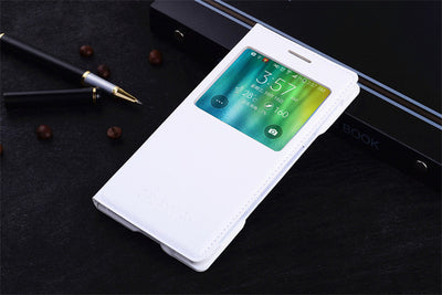 Funda Inteligente con Ventana para Móvil - Diseño en Cuero - Image 11