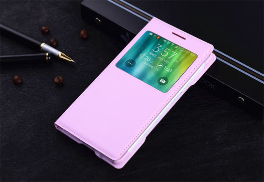 Funda Inteligente con Ventana para Móvil - Diseño en Cuero - Image 13