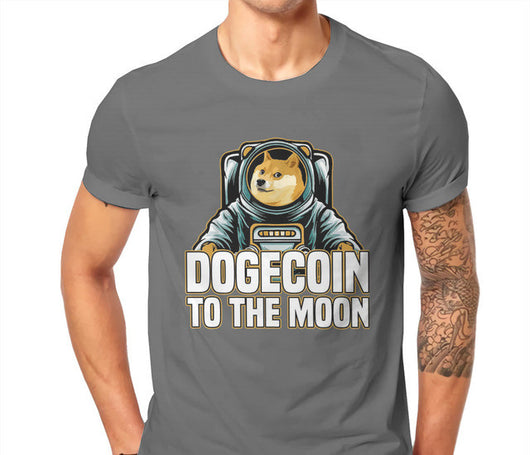 Arte Criptográfico Bitcoin Dogecoin Rumbo a la Luna Clásico - Image 11