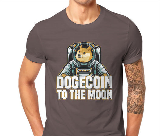 Arte Criptográfico Bitcoin Dogecoin Rumbo a la Luna Clásico - Image 8