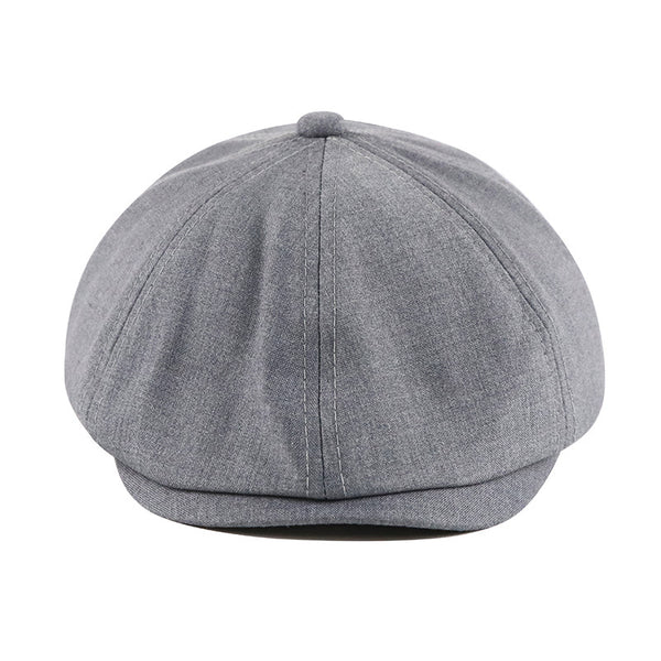 Boina Retro Clásica Unisex de Color Sólido