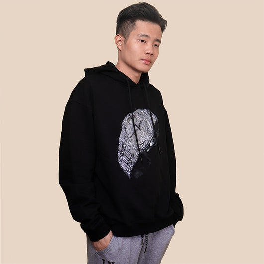 Sudadera Holgada con Capucha de Algodón Xinjiang - Estilo Hip Hop Unisex - Image 3
