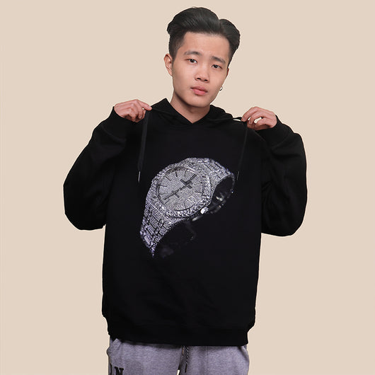 Sudadera Holgada con Capucha de Algodón Xinjiang - Estilo Hip Hop Unisex - Image 5