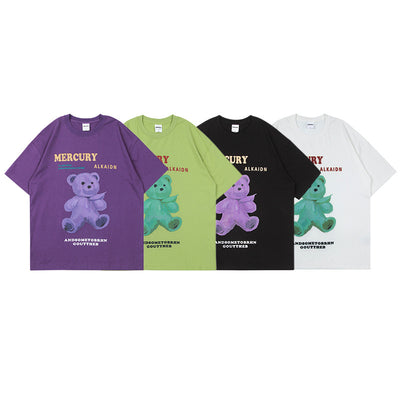 Playera Unisex Estampado Oso Cartoon - Cómoda y Versátil para el Verano - Image 7
