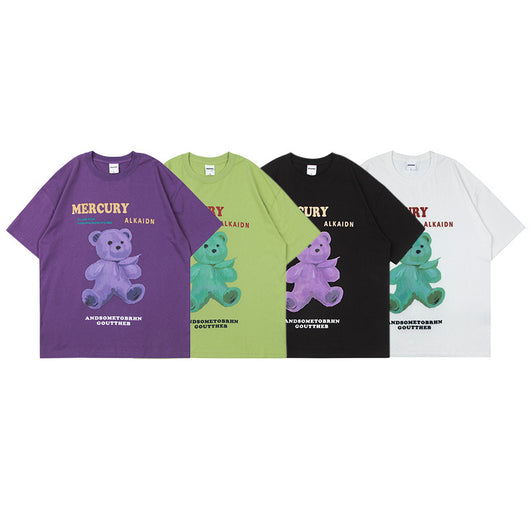 Playera Unisex Estampado Oso Cartoon - Cómoda y Versátil para el Verano - Image 7