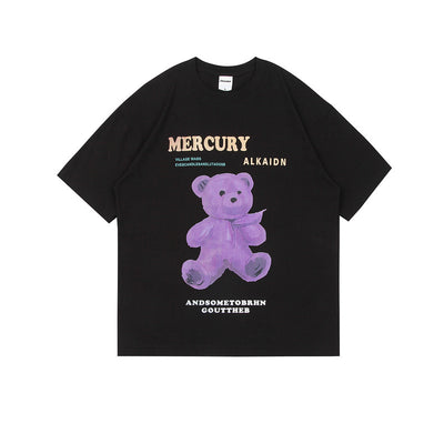 Playera Unisex Estampado Oso Cartoon - Cómoda y Versátil para el Verano - Image 4