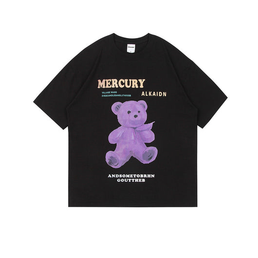 Playera Unisex Estampado Oso Cartoon - Cómoda y Versátil para el Verano - Image 4