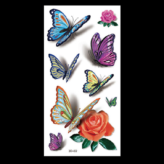 Sheet of temporary tattoos with horror designs including bloody claw marks, nails piercing skin, and red stars. - Image 2