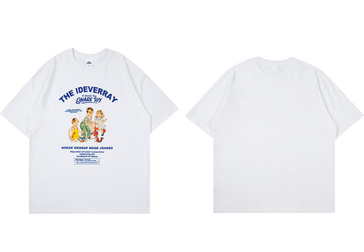 Camiseta Casual de Manga Corta para Hombre - Diseño Gráfico Tendencia Verano - Image 9