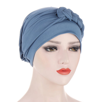 Turbante Trenzado Multicolor Suave - Gorro Musulmán y Oncológico - Image 9