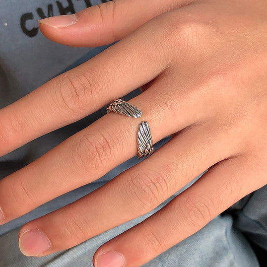 Anillo de Alas de Ángel Hip Hop para Hombre - Image 7