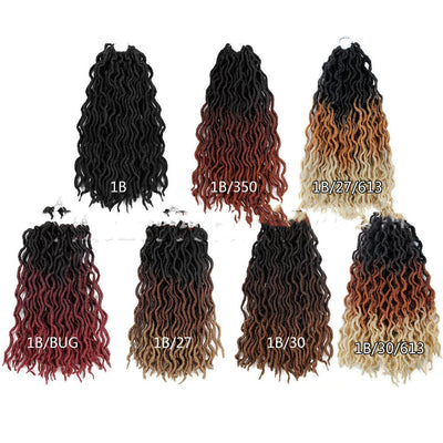 Extensiones de Cabello Trenzado Sintético Rizado Ombré - Image 8