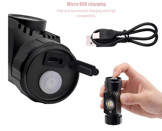 Linterna Frontal LED Recargable USB - Impermeable para Pesca y Aventura - Image 5
