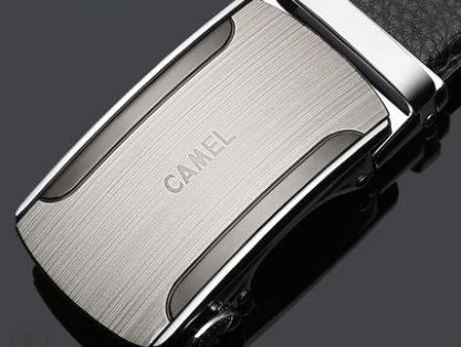 Cinturón de Cuero para Hombre con Hebilla Automática - Correa de Gamuza Casual