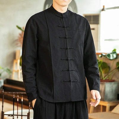 Camisa de Manga Larga en Algodón y Lino - Image 6