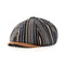 Gorra Octagonal a Rayas para Mujer - Estilo Vintage Newsboy