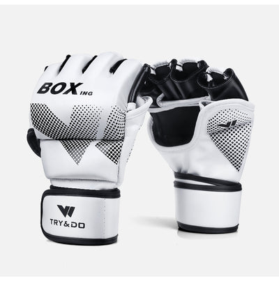Guantes de Boxeo Mitad Dedo para Entrenamiento MMA, Muay Thai y Sanda - Image 5