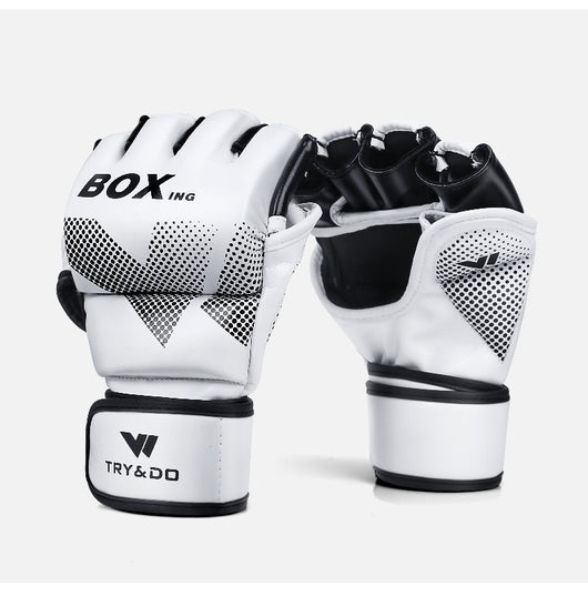 Guantes de Boxeo Mitad Dedo para Entrenamiento MMA, Muay Thai y Sanda - Image 5
