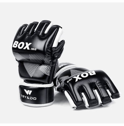 Guantes de Boxeo Mitad Dedo para Entrenamiento MMA, Muay Thai y Sanda - Image 2