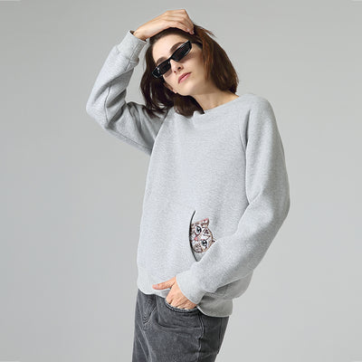 Suéter Suelto con Bordado Primavera - Blusa Cuello Redondo Mujer Otoño - Image 8
