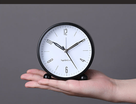 Reloj Despertador Silencioso Creativo para Estudiantes - Reloj de Mesita Luminoso - Image 8