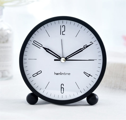 Reloj Despertador Silencioso Creativo para Estudiantes - Reloj de Mesita Luminoso