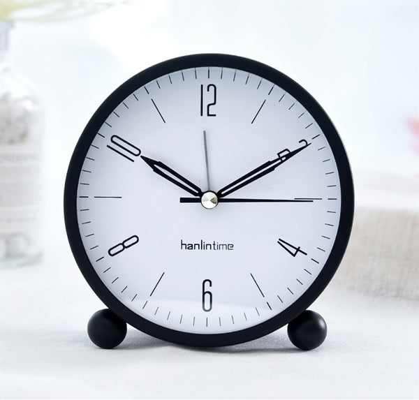 Reloj Despertador Silencioso Creativo para Estudiantes - Reloj de Mesita Luminoso