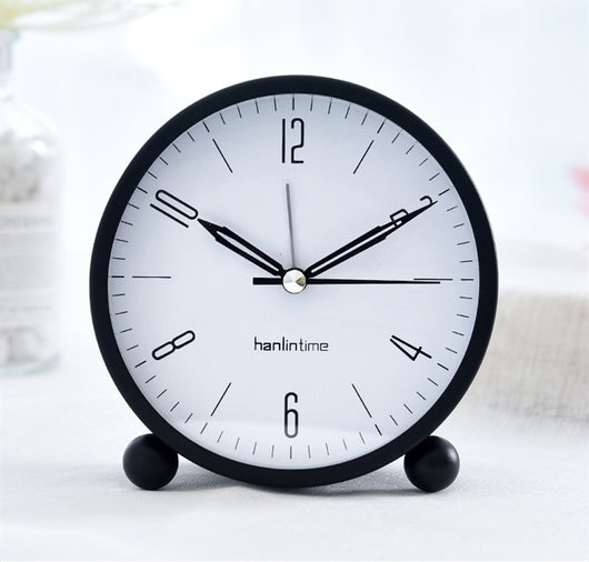 Reloj Despertador Silencioso Creativo para Estudiantes - Reloj de Mesita Luminoso