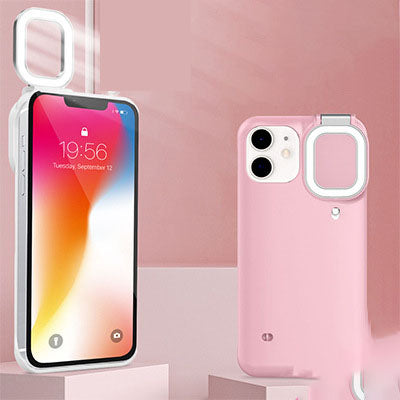 Funda iPhone 12 con Luz LED Anillo para Selfies y Transmisión en Vivo - Image 11