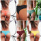 Bikini Brasileño Tiras Cruzadas Color Sólido