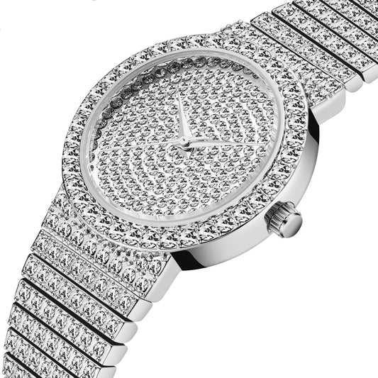 Reloj de Mujer Dorado Coreano con Diamantes Estrella Resistente al Agua