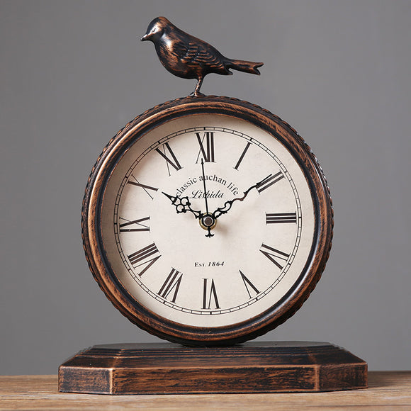 Reloj de Pared Decorativo Estilo Americano para Sala de Estar