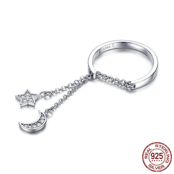 Anillo de Plata Esterlina Ajustable Chapado en Platino - Image 3