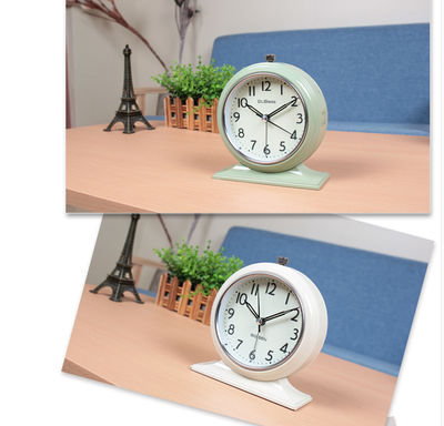Reloj Despertador Silencioso Retro Grande de Péndulo para Mesita de Noche - Image 14