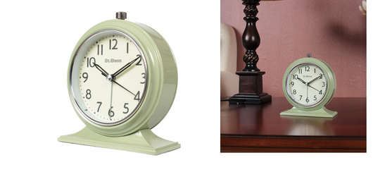 Reloj Despertador Silencioso Retro Grande de Péndulo para Mesita de Noche - Image 6