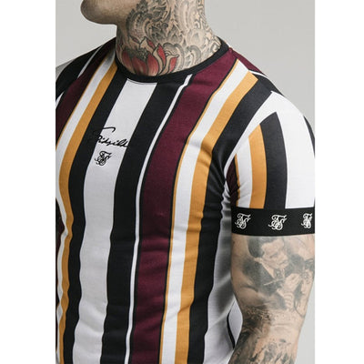 Camiseta Casual de Entrenamiento Hip-hop con Rayas Deportivas - Image 8
