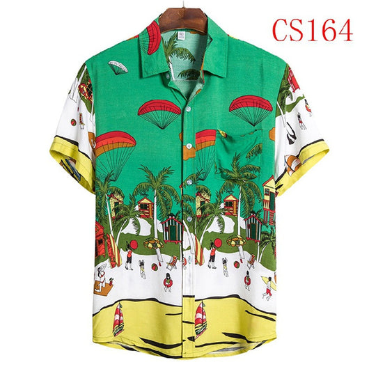 Camisa de Algodón Premium con Cuello Solapa - Colección Flores - Image 3