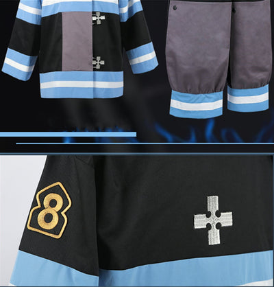 Traje Cosplay Bombero Anime Fire Brigade - Disfraz Oficial Sen Luo Nishibei - Image 9