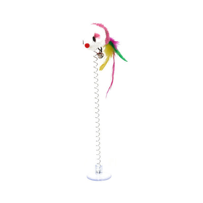 Juguete Interactivo para Gatos con Pluma y Resorte - Image 9