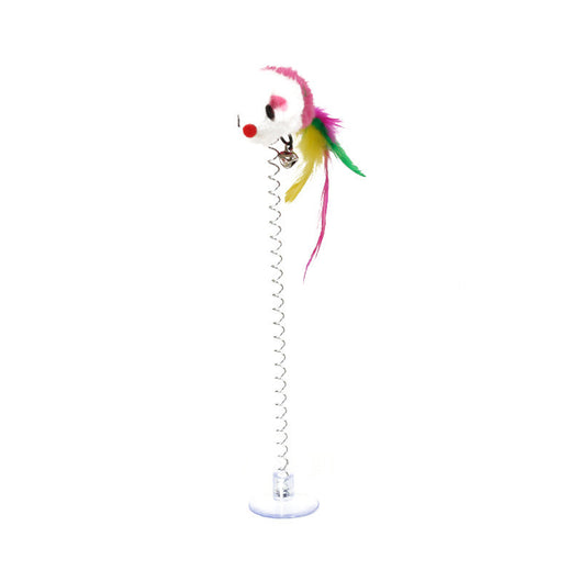 Juguete Interactivo para Gatos con Pluma y Resorte - Image 9