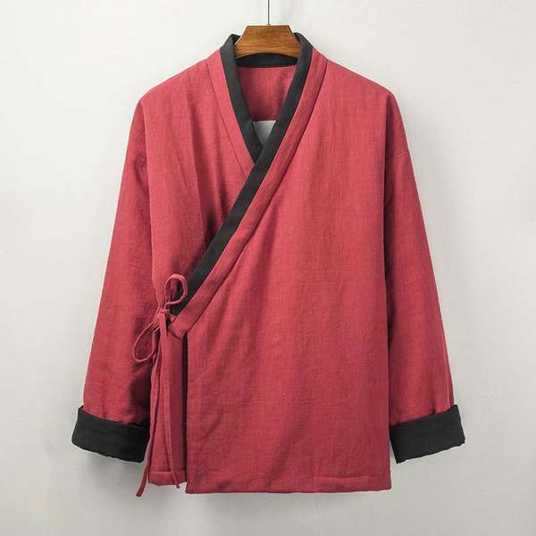 Chaqueta Acolchada Hanfu de Algodón y Lino