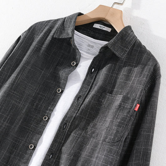 Camisa Elegante de Manga Larga para Hombre - Cuatro Estaciones - Image 3