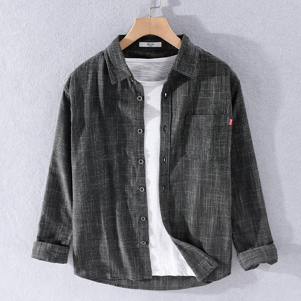 Camisa Elegante de Manga Larga para Hombre - Cuatro Estaciones