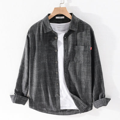 Camisa Elegante de Manga Larga para Hombre - Cuatro Estaciones