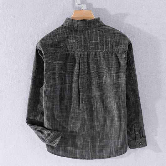 Camisa Elegante de Manga Larga para Hombre - Cuatro Estaciones - Image 5