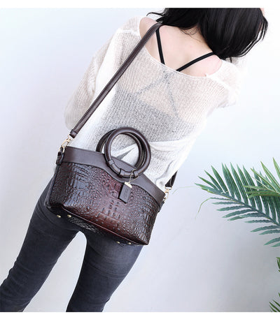 Bolso de Moda Europeo para Mujer con Patrón de Piedra y Asa Diagonal - Image 14
