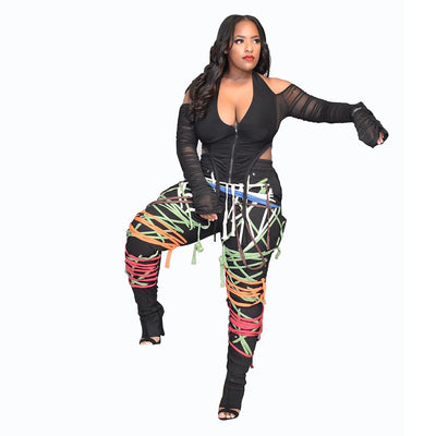 Pantalones con Cinturón Integrado Estilo Europeo y Estadounidense para Mujer - Image 9
