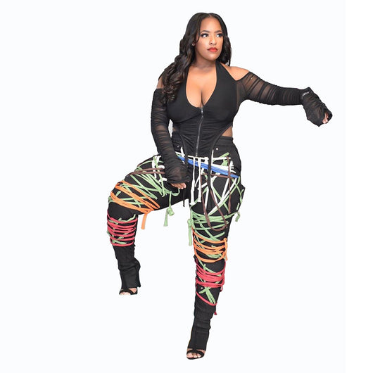 Pantalones con Cinturón Integrado Estilo Europeo y Estadounidense para Mujer - Image 9