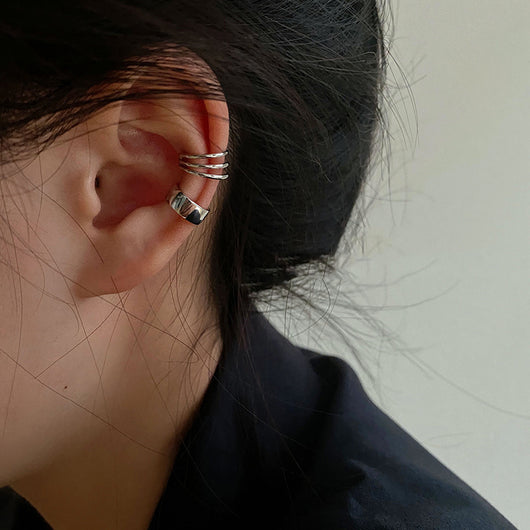 Aretes de Clip Cruzados Elegantes para Mujeres - Image 13